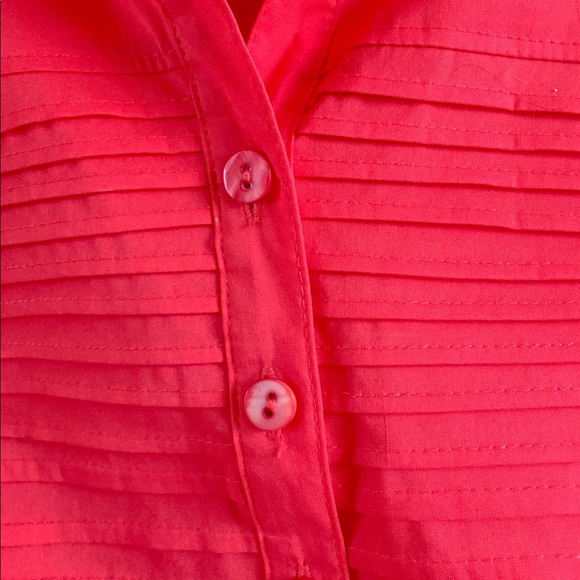 Sara I. Red cotton shirt - Picture 3 of 3